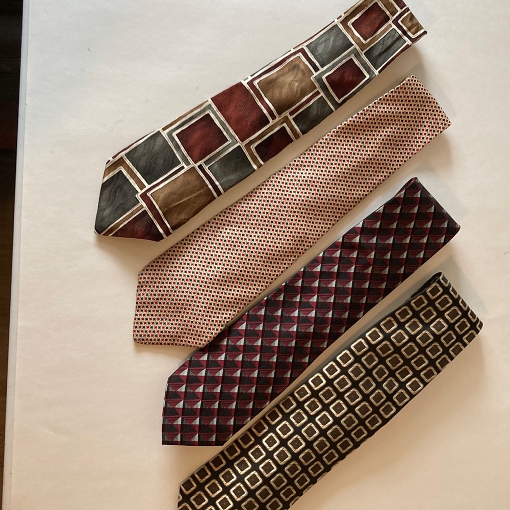 Assorted ties group of 4